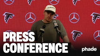 Taylor Heinicke Jonnu Smith Jeff Okudah amp others address media following Falcons vs Vikings match [upl. by Neelsaj]