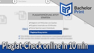 PLAGIATCHECK  Der OnlinePlagiatcheck für deine Bachelorarbeit [upl. by Latrell]