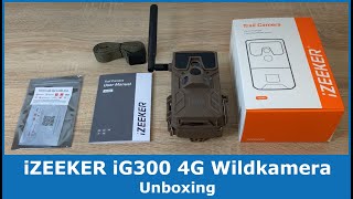 Unboxing der iZEEKER 4G LTE Wildkamera iZEEKER iG300  Erster Eindruck [upl. by Orrocos196]