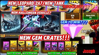 NEW Military Tycoon Leaks New Phantom jetHalloween vehicle 2A7 LeopordB36 and gem crates [upl. by Annhej396]