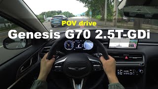 2024 Genesis G70 25TGDi AWD POV drive [upl. by Asiluy]