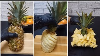 Pineapple Peeling asmr cravings satisfying [upl. by Eilama]