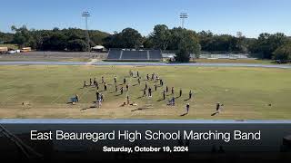 East Beauregard High School Marching Band at the DeRidder Marching Festival 2024 [upl. by Adihsar]