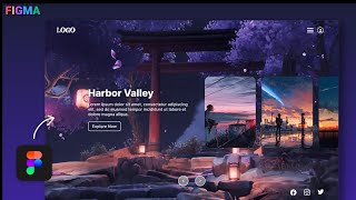 Figma tutorial Landing page design with slider animation in figma [upl. by Stoddard]