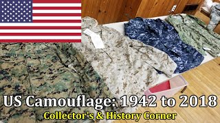 US Camouflage 1942 to 2018  Collectors amp History Corner [upl. by Odo]