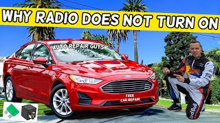 WHY RADIO DOES NOT TURN ON FORD FUSION 2013 2014 2015 2016 2017 2018 2019 2020 [upl. by Eelsel771]