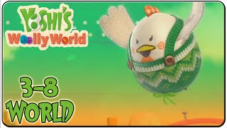 Yoshis Woolly World 100 Walkthrough World 38 Miss Cluck the Insinceres Castle [upl. by Notsyrb]