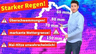 Gruselige MaiPrognose Unwetter mit weiteren Sturzfluten Land unter durch Starkregen Keine Hitze [upl. by Akyeluz]