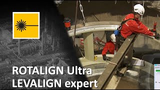 Measuring surface flatness in hydro turbine with LEVALIGN expert by PRUFTECHNIK [upl. by Sherburn638]