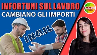 RENDITA INFORTUNI sul LAVORO INAIL cambiano gli importi [upl. by Matilde]