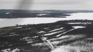 Landing in Goose Bay Dash 8 passenger view [upl. by Annabela]