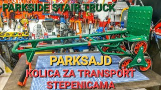 PARKSAJD KOLICA ZA TRANSPORT STEPENICAMA  PARKSIDE STAIR CLIMBING TRUCK TROLLEY [upl. by Otanutrof]