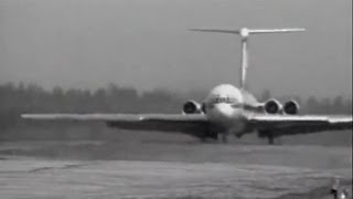 Ilyushin IL62 Interflug at Moscow Sheremetyevo Airport 1972 [upl. by Giralda]