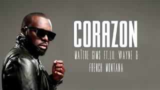 Maître GIMS  Corazon ft Lil Wayne amp French Montana LyricsParoles [upl. by Ebbie]