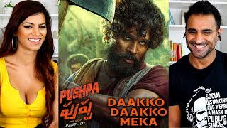 PUSHPA  The Rise Telugu  DAAKKO DAAKKO MEKA  Allu Arjun Rashmika  Sivam  Sukumar  REACTION [upl. by Neile]