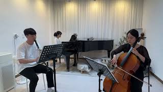 Ensemble Hemiola  JBrahms Clarinet Trio in A minor Op 114 III Andantino grazioso [upl. by Gona]