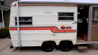 Shtbox Restoration E04 Battery and Bed  1981 Sunline Camper Trailer [upl. by Owena]