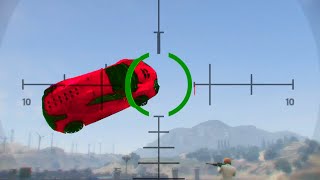 PLATFORM SNIPER DEFENSE GTA 5 Online [upl. by Zobe]