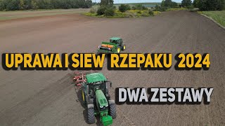 SIEW RZEPAKU NA DWA ZESTAWY TO KONIEC JOHN DEERE 6175R I VADERSTAD JD 6150R I AMAZONE AD3000 [upl. by Thgirw379]