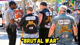 Hells Angels VS Pagans  HELL BREAKS LOOSE [upl. by Korfonta]