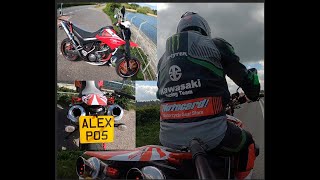 YAMAHA XT660X RIDE TO CHEW VALLEY ON BOARD [upl. by Eirrak373]