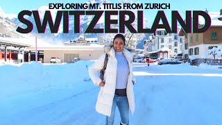 Traveling as a single girl for the first time Zurich to Mt Titlis [upl. by Nywnorb]