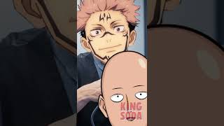 Saitama Goes to Sukunas Barbershop jujutsukaisen onepunchman anime [upl. by Puff]