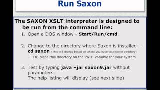 Installing and Using Saxon for your XSLT Development [upl. by Akehs]