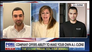 Maria Bartiromo interviews lifelike artificial intelligence clone [upl. by Ecneitap]