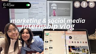 DAY IN THE LIFE OF A SOCIAL MEDIA MARKETING INTERN  advertising no experience corporate life ✦ [upl. by Alphonsine]