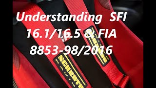 Racing Harnesses SFI 161165 and FIA 8853982016  EXPLAINED [upl. by Wolbrom902]