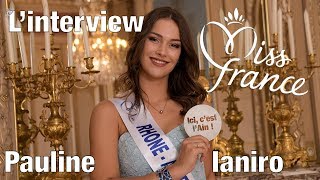 Interview Miss France  candidate Pauline ianiro [upl. by Aitnahc]