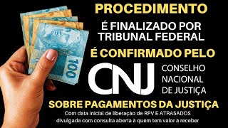 JUSTIÇA CONFIRMA FIM DE PROCEDIMENTO PARA INICIAR O PAGAMENTOS DE MAIO DE RPV E ATRASADOS [upl. by Amapuna]