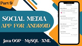 Social Media App for Android using Java and MySQL Part 9 [upl. by Ennayhs]