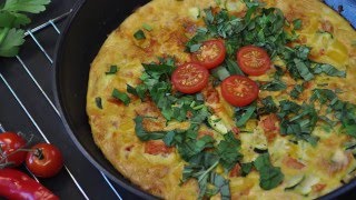 Frittata Italiensk inspireret æggekage  Sådan laver du den [upl. by Hsoj]