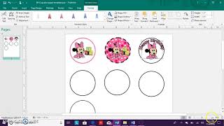 How to Create your own Cupcake Topper using Publisher [upl. by Chase]