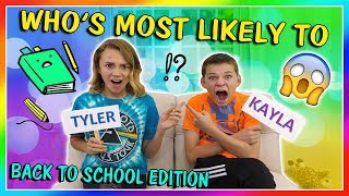 WHOS MOST LIKELY TO BACK TO SCHOOL EDITION  We Are The Davises [upl. by Kalindi995]