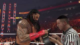 After Solo Sikoa Roman Reigns fight agains Cody Rhodes in Ambulance Match on WWE 2K24 [upl. by Ahsikam]