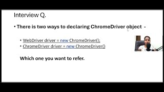 Selenium 17 Diff bw WebDriver driver new ChromeDriver amp ChromeDriver driver new ChromeDriver [upl. by Johnstone]