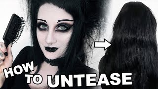 How to Untease Backcombed Hair  Black Friday [upl. by Thurnau]