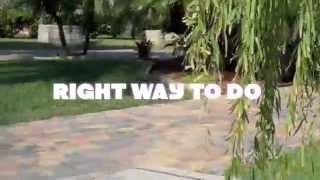 HOW TO LAY THIN PAVERS OVER CONCRETE DRIVEWAY IN TAMPA BAY [upl. by Tterrab697]