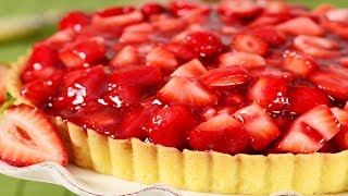 Strawberry Pie Recipe Demonstration  Joyofbakingcom [upl. by Asilam]