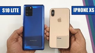 Samsung Galaxy S10 Lite vs iPhone XS  WHICH IS FASTER [upl. by Fred]