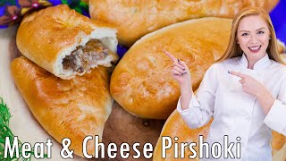 DELICIOUS Meat amp Cheese Piroshki Recipe My Favorite Recipe [upl. by Vudimir]