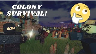 Playing Colony Survival Roblox [upl. by Auqenaj]