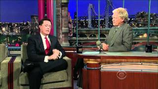 Stephen Colbert on Letterman 10710 [upl. by Emyle]