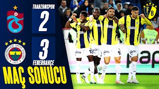 Trabzonspor 23 Fenerbahçe  MAÇ ÖZETİ  Trendyol Süper Lig  Önemli Kareler [upl. by Adnilemreh]