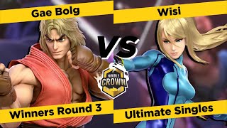 The Noodle Crown 2024  Gae Bolg Ken Vs Wisi Zero Suit Samus SSBU Tournament [upl. by Lula]