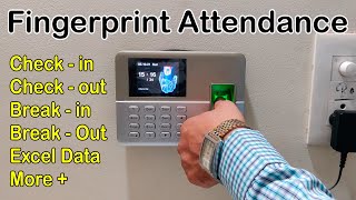 Best time and attendance office biometric attendance system  Biometric attendance machine 2022 [upl. by Atoel]