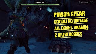 Max Level Poison Spear Build 🤢 All Drake Dragon And Dreki  Maxed Kratos  Gow Ragnarok [upl. by Dolph]